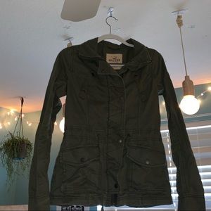Hollister Army Green Utility Jacket